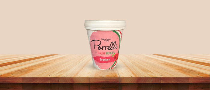 Strawberry Porelli Italian Gelato 