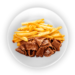 Chips, Donner Meat & Mozzarella 